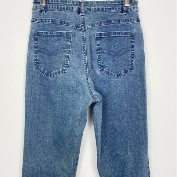 Y2K stretch Pipping with bling Jeans - Picture 6 of 9